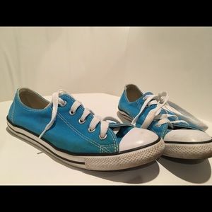 Blue converse, size 8